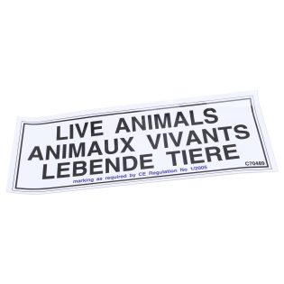 Ifor Williams Live Animals Sticker Partcode: C70489