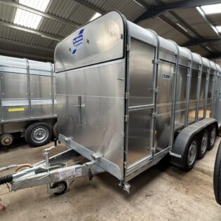Ifor Williams TA510 14 x 6 Tri Axle Cattle Only With Fold Down Front