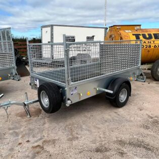 Ifor Williams P7e Unbraked Trailer 7 x 4 With Ramp & Mesh Sides