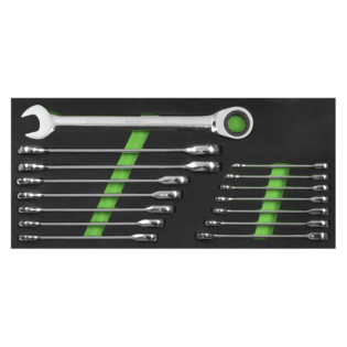 Siegen Combination Ratchet Spanner Set 15pc - S01247