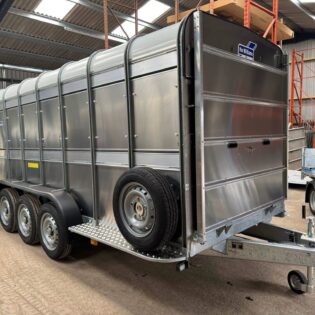 New Ifor Williams TA510 16 X 6 Tri Axle With Sheep Decks & Fold Down Front
