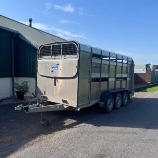 2021 Ifor Williams TA510 14 x 6 Tri Axle with Sheep Decks & Fold Down Front