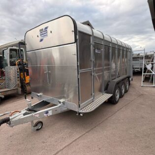 Ifor Williams TA510 16 X 6 Tri Axle With Sheep Decks & Fold Down Front