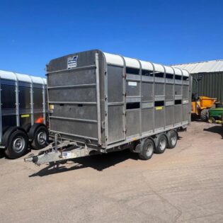 Second Hand 2019 Ifor Williams DP120 14' Tri axle with Sheep Decks