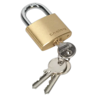 Sealey Brass Body Padlock 40mm - Partnumber - PL101